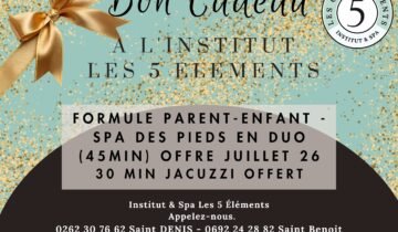 Formule Parent-Enfant – Spa des pieds en duo (45min) offre Juillet 26